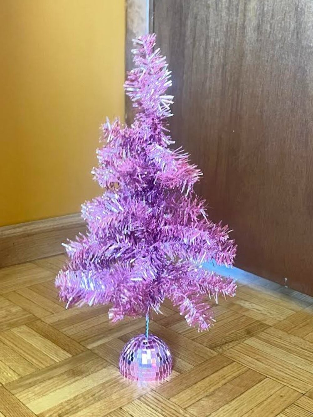 Vintage Style Mini Christmas Tree Pink